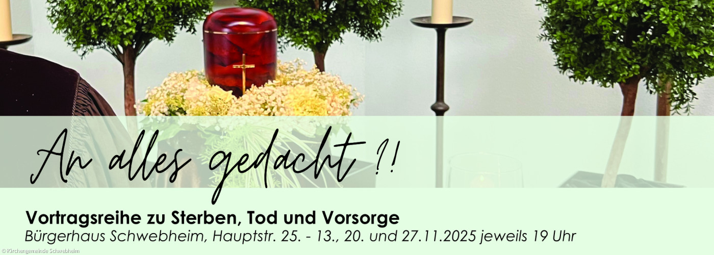 titelbild an alles gedacht - Vortragsreihe