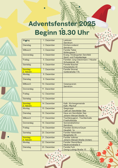 Adventsfenster